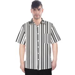 Barcode Pattern Men s Hawaii Shirt