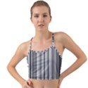 Barcode Pattern Mini Tank Bikini Top View1