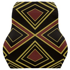 Abstract Pattern Geometric Backgrounds  Car Seat Back Cushion  by Eskimos