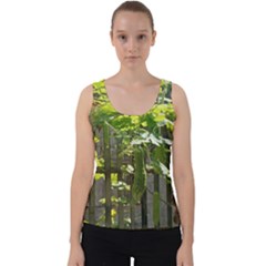 Bitter Melon Velvet Tank Top by artworkshop