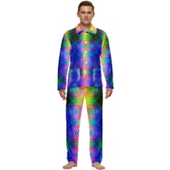 Inverted Circles Men s Long Sleeve Velvet Pocket Pajamas Set by Thespacecampers