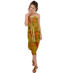 Abstract 005 Waist Tie Cover Up Chiffon Dress by nate14shop