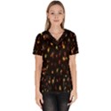 Fireworks- Women s V-Neck Scrub Top View1