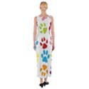 Paw Print Fitted Maxi Dress View2