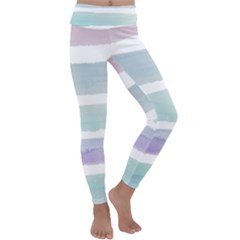 Watercolor Kids  Lightweight Velour Classic Yoga Leggings by artworkshop