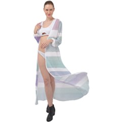 Watercolor Maxi Chiffon Beach Wrap by artworkshop