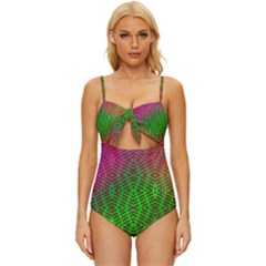 Handball Knot Front One-piece Swimsuit by Thespacecampers