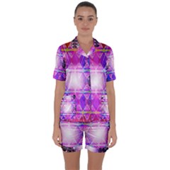 Starburst Satin Short Sleeve Pajamas Set by Thespacecampers