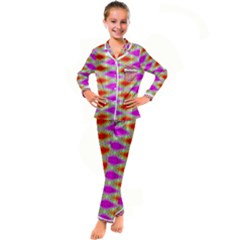 Tritwisst Kid s Satin Long Sleeve Pajamas Set by Thespacecampers