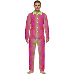 Patterned Men s Long Sleeve Velvet Pocket Pajamas Set by Thespacecampers