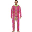 Patterned Men s Long Sleeve Velvet Pocket Pajamas Set View1