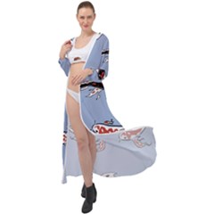 Fish Carp Koi Koi Maxi Chiffon Beach Wrap by artworkshop