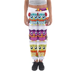 Cartoon-cute-owl-vector Women s Jogger Sweatpants by Jancukart