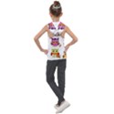 Cartoon-cute-owl-vector Kids  Sleeveless Hoodie View2