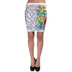 Brain-mind-psychology-idea-drawing Bodycon Skirt by Jancukart