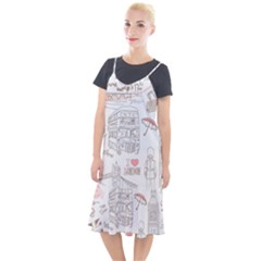 I Love London Drawing Camis Fishtail Dress by Jancukart