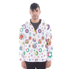 Flower Floral Pattern Men s Hooded Windbreaker by Jancukart