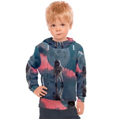 Astronaut-moon-space-nasa-planet Kids  Hooded Pullover by Jancukart