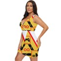 Gamer-geek-video-game-sign-fan Draped Bodycon Dress View2