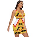 Gamer-geek-video-game-sign-fan Draped Bodycon Dress View3