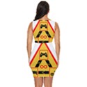 Gamer-geek-video-game-sign-fan Draped Bodycon Dress View4