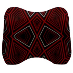 Abstract Pattern Geometric Backgrounds Velour Head Support Cushion by Eskimos