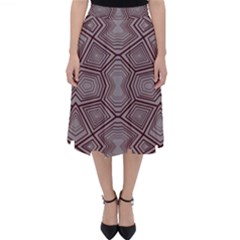 Abstract Pattern Geometric Backgrounds Classic Midi Skirt by Eskimos