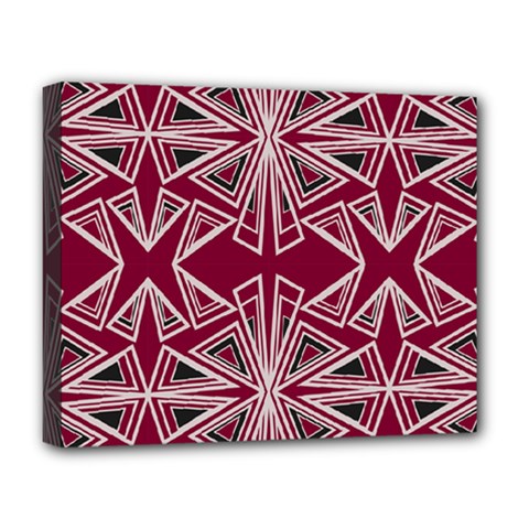 Abstract Pattern Geometric Backgrounds  Deluxe Canvas 20  X 16  (stretched) by Eskimos