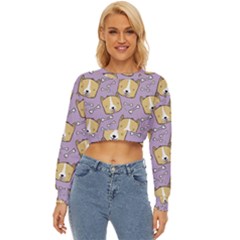 Corgi Pattern Lightweight Long Sleeve Sweatshirt by Sudhe