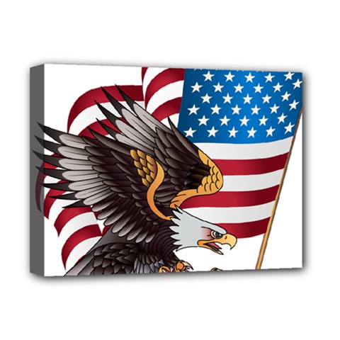 American-eagle- Clip-art Deluxe Canvas 16  X 12  (stretched)  by Jancukart