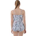 Flowers Pattern Babydoll Tankini Set View2