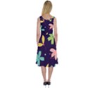 Colorful Floral Midi Sleeveless Dress View2