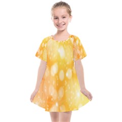 Abstract Sparkling Christmas Day Kids  Smock Dress by artworkshop