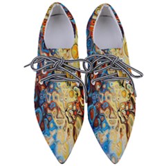 Colorful Structure Pointed Oxford Shoes by artworkshop