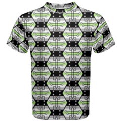 Hackers Town Void Mantis Hexagon Agender Pride Flag Men s Cotton Tee by WetdryvacsLair