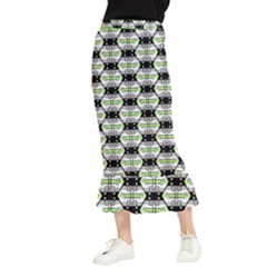 Hackers Town Void Mantis Hexagon Agender Pride Flag Maxi Fishtail Chiffon Skirt by WetdryvacsLair