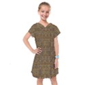 Sunflowers Seed In Harmony With Tropical Flowers Kids  Drop Waist Dress View1