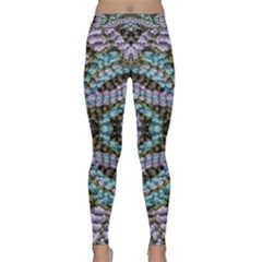 Pastels Repeats Classic Yoga Leggings by kaleidomarblingart