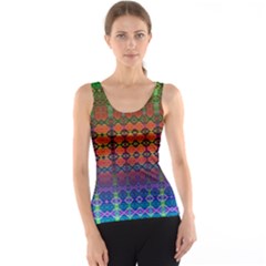 Fractaled Pixels Tank Top by Thespacecampers