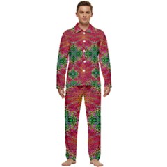 Cheetah Dreams Men s Long Sleeve Velvet Pocket Pajamas Set by Thespacecampers