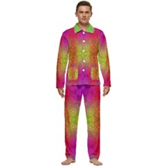 Mirrored Energy Men s Long Sleeve Velvet Pocket Pajamas Set by Thespacecampers