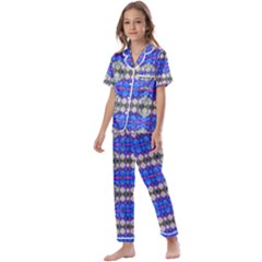 Bluedabadi Kids  Satin Short Sleeve Pajamas Set by Thespacecampers