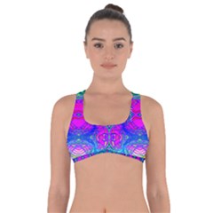 Liquidy Rainbow Got No Strings Sports Bra by Thespacecampers