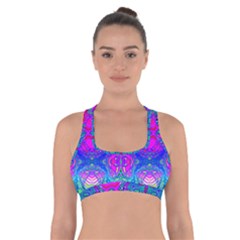 Liquidy Rainbow Cross Back Sports Bra by Thespacecampers