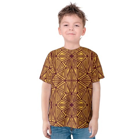 Abstract Pattern Geometric Backgrounds Kids  Cotton Tee by Eskimos