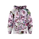 Watercolour-cherry-blossoms Kids  Zipper Hoodie View1