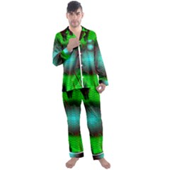 Eye To The Soul Men s Long Sleeve Satin Pajamas Set by Thespacecampers