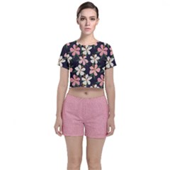 Floral Plants Jungle Polka 3 Crop Top And Shorts Co-ord Set by flowerland