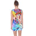 Background-drips-fluid-colorful- Lace Up Front Bodycon Dress View2