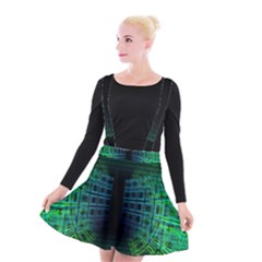 Technology-artificial-intelligence Suspender Skater Skirt by Jancukart